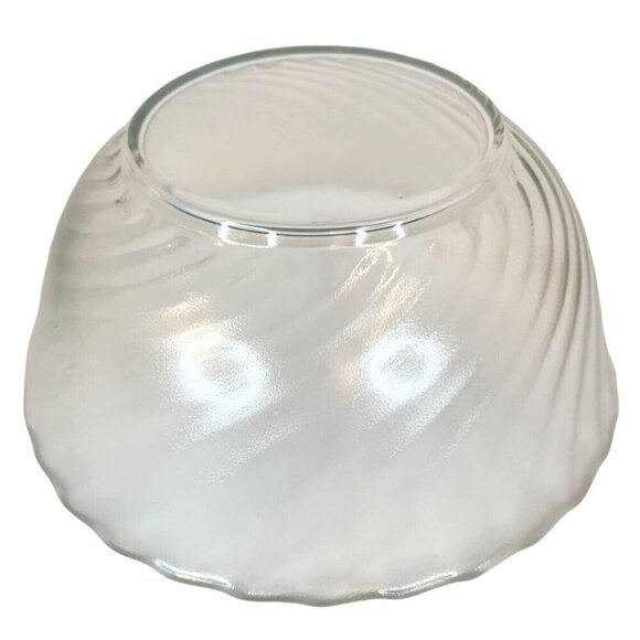 Arcoroc USA Clearbrook Saled Bowl, Glass Mixing Bowl Set 10" Diameter Frosted Sw - Picture 3 of 5